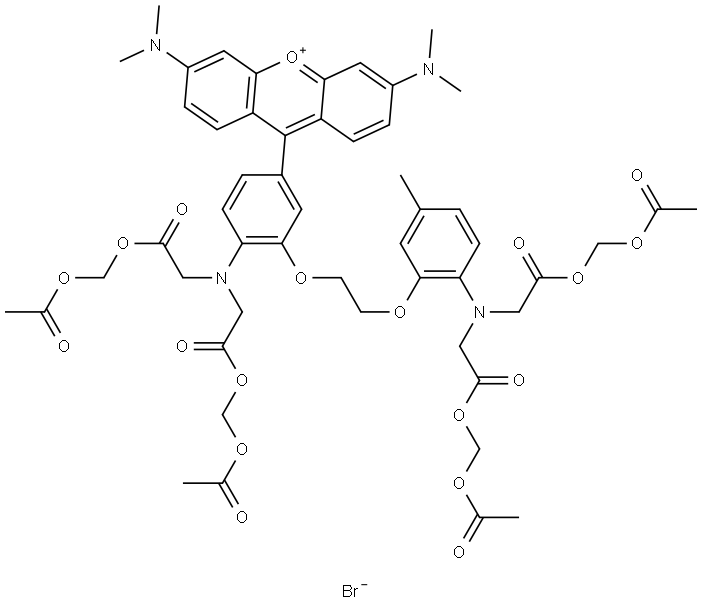 RHOD-2, AM, 145037-81-6, 结构式