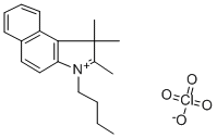 1-BUTYL-2,3,3-TRIMETHYLBENZ[E]INDOLIUM PERCHLORATE Struktur
