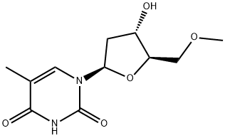 5'-O-メチルチミジン 化学構造式