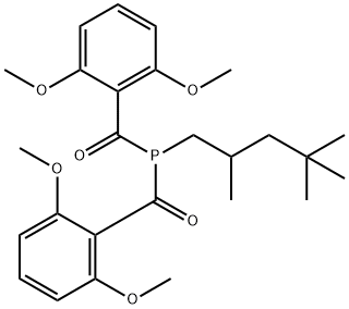 ビス（２，６ジメトキシベンゾイル）２，４，４トリメチルペンチルホスフィン＝オキシド 化学構造式