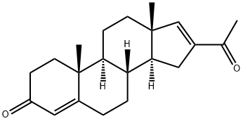 16-acetylandrosta-4,16-dien-3-one Struktur
