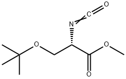 (S)-(+)-2-イソシアナト-3-tert-ブトキシプロピオン酸 メチル 化学構造式