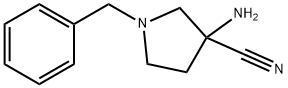 3-氨基-1-苄基吡咯烷-3-甲腈, 145090-28-4, 结构式