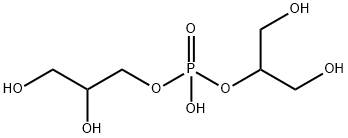 α,β-ジグリセロールホスファート 化学構造式