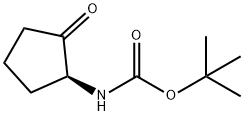 Carbamic acid, (2-oxocyclopentyl)-, 1,1-dimethylethyl ester, (S)- (9CI) Struktur