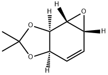[3AR-(3AΑ,5AΒ,6AΒ,6BΑ)]-3A,5A,6A,6B-テトラヒドロ-2,2-ジメチルオキシレノ[E]-1,3-ベンゾジオキソール 化学構造式