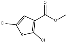2,5-ジクロロチオフェン-3-カルボン酸メチル 化学構造式