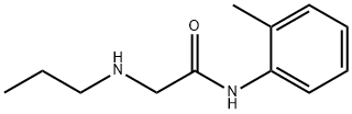 N-(2-METHYLPHENYL)-2-(PROPYLAMINO)ACETAMIDE 化学構造式