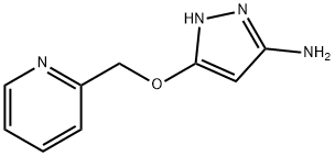 5-(2-吡啶甲氧基)-1H-吡唑-3-胺, 1451392-78-1, 结构式