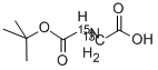N-(TERT-BUTOXYCARBONYL)GLYCINE-2-13C-15N Structure