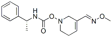 [3-[(E)-methoxyiminomethyl]-5,6-dihydro-2H-pyridin-1-yl] N-[(1R)-1-phe nylethyl]carbamate 结构式