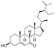 3β-ヒドロキシポリフェラスタ-5-エン-7-オン 化学構造式