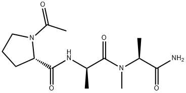 acetylprolyl-alanyl-alanine-N-methylamide Structure