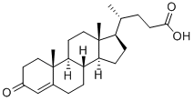 4-胆烯酸-3-酮 结构式