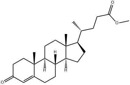3-オキソコラ-4-エン-24-酸メチル 化学構造式