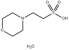 2-(N-吗啉)乙磺酸一水物,145224-94-8,结构式