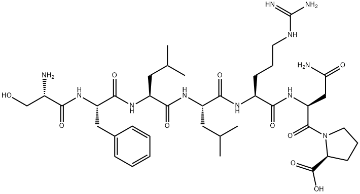 SER-PHE-LEU-LEU-ARG-ASN-PRO, 145229-76-1, 结构式