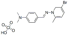 4-[(E)-(5-bromo-2-methyl-pyridin-1-yl)iminomethyl]-N,N-dimethyl-anilin e perchlorate Struktur