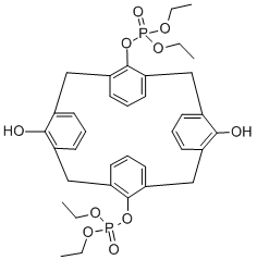 O,O-ビス(ジエトキシホスホリル)カリックス〔4〕アレーン 化学構造式