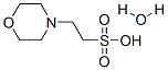 2-モルホリノエタンスルホン酸一水和物 化学構造式