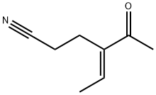 4-Hexenenitrile, 4-acetyl-, (E)- (9CI) Structure
