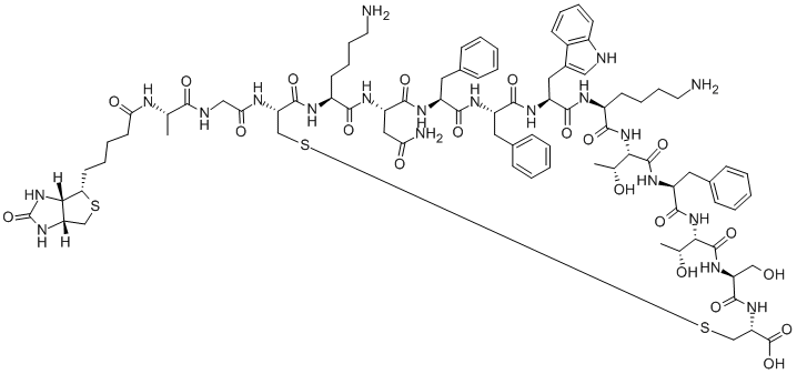 BIOTINYL-SOMATOSTATIN-14 结构式