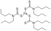 tris(dibutyldithiocarbamato-S,S')iron  Structure