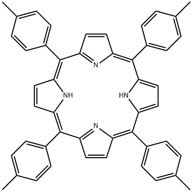 5,10,15,20-テトラキス(p-トリル)ポルフィリン 化学構造式