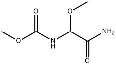 Carbamic  acid,  (2-amino-1-methoxy-2-oxoethyl)-,  methyl  ester  (9CI) Struktur
