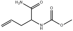Carbamic  acid,  [1-(aminocarbonyl)-3-butenyl]-,  methyl  ester  (9CI) Struktur