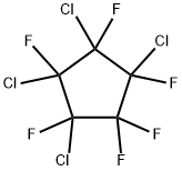1,1,2,3,4,5-HEXAFLUORO-2,3,4,5-TETRACHLOROCYCLOPENTANE Struktur