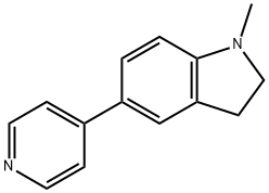 1-METHYL-5-(4-PYRIDINYL)INDOLINE Struktur