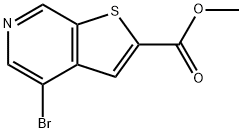 4-BROMOTHIENO[2,3-C]PYRIDINE-2-CARBOXYLIC ACID METHYL ESTER Struktur