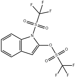1-(trifluoromethanesulfonyl)indol-
2-yl trifluoromethanesulfonate Structure
