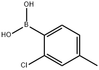 2-クロロ-4-メチルフェニルボロン酸 化学構造式