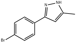 3-(4-溴苯基)-5-甲基-1H-吡唑, 145353-53-3, 结构式