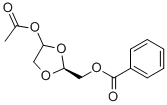 BENZOIC ACID (S)-4-ACETOXY-[1,3]DIOXOLAN-2-YLMETHYL ESTER Structure