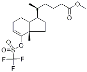 2,3,3a,6,7,7a-Hexahydro-5',7a-diMethyl-4-hydroxy-indene-(1R)-1'-pentanoic Acid Methyl Ester 4-O-TrifluoroMethanesulfonate,145372-34-5,结构式