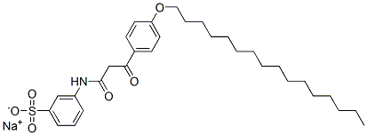 Natrium-3-[[3-[4-(hexadecyloxy)phenyl]-1,3-dioxopropyl]amino]benzolsulfonat