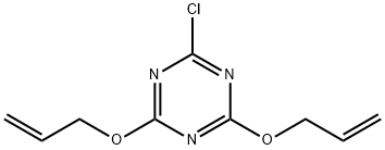 2,4-bis(allyloxy)-6-chloro-1,3,5-triazine  Struktur
