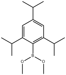 2,4,6-TRIISOPROPYLPHENYLBORONIC ACID MET Struktur