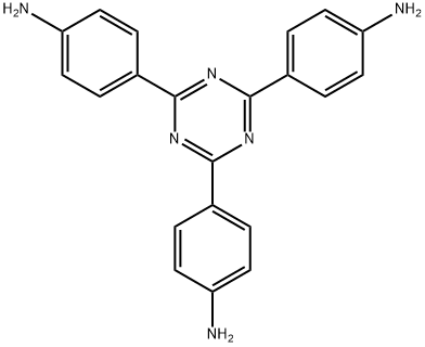 4,4',4''-(1,3,5-Triazine-2,4,6-triyl)trianiline Struktur