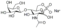 2-乙酰氨基-2-脱氧-4-O-(Β-D-吡喃半乳糖基)-6-磺基-D-吡喃葡萄糖钠盐, 145447-78-5, 结构式
