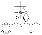threo-2-[[[(1,1-DiMethylethyl)diMethylsilyl]oxy]Methyl]-3-hydroxy-N-(phenylMethyl)-D-leucine Methyl Ester Struktur