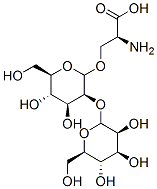 O-(2-O-mannopyranosyl-mannopyranosyl)serine 结构式