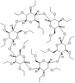 HEXAKIS(2,3,6-TRI-O-ETHYL)-ALPHA-CYCLODEXTRIN Struktur