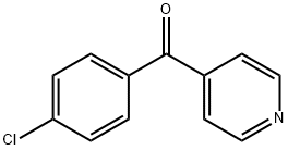 (4-ピリジニル)(4-クロロフェニル)ケトン 化学構造式