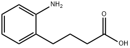 4-(2-アミノフェニル)酪酸 化学構造式