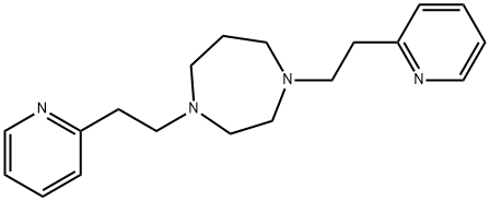 Hexahydro-1,4-bis[2-(2-pyridyl)ethyl]-1H-1,4-diazepine 结构式