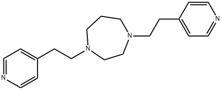 Hexahydro-1,4-bis[2-(4-pyridyl)ethyl]-1H-1,4-diazepine 结构式
